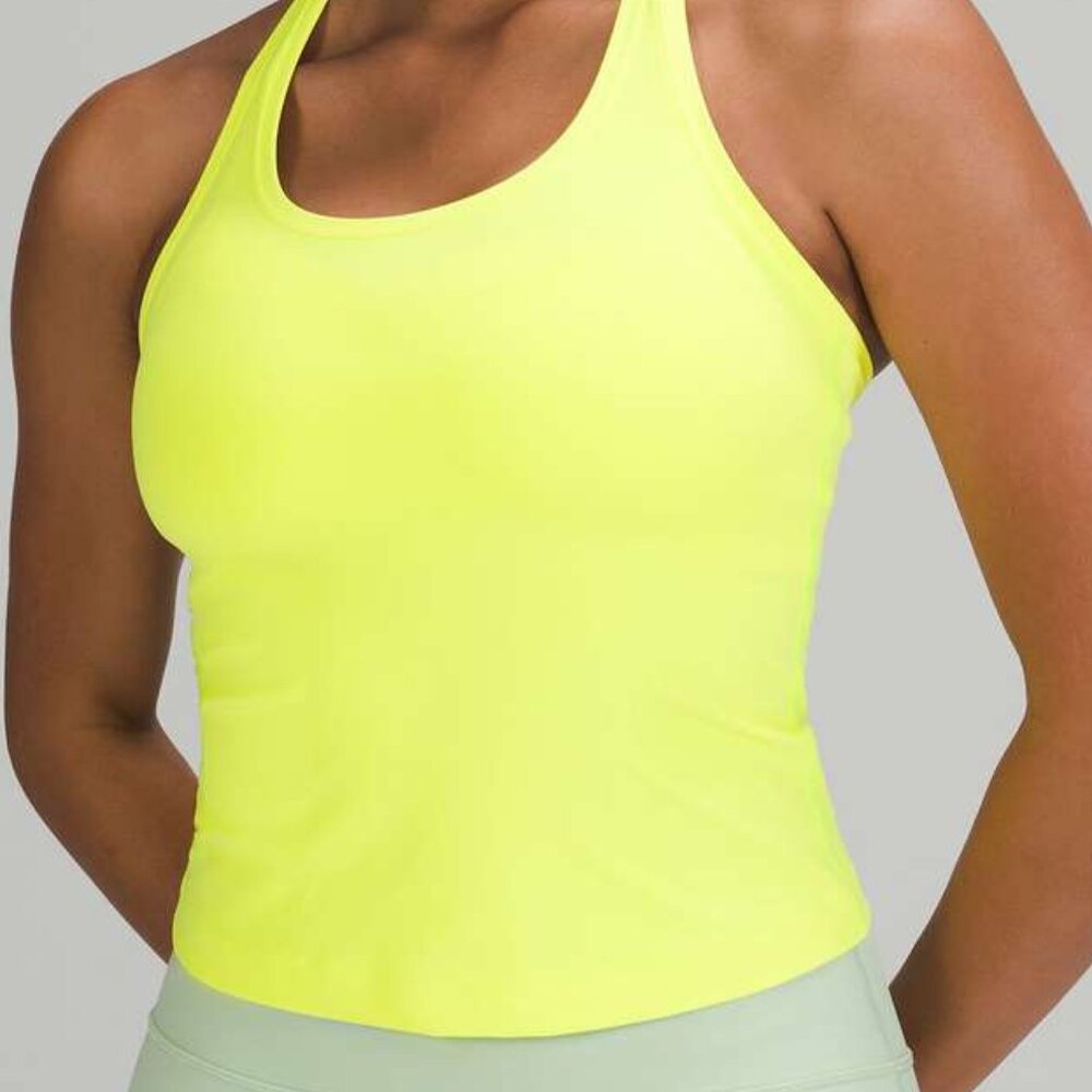 Cool Racerback Short Tank Top *Nulu - Electric Lemon